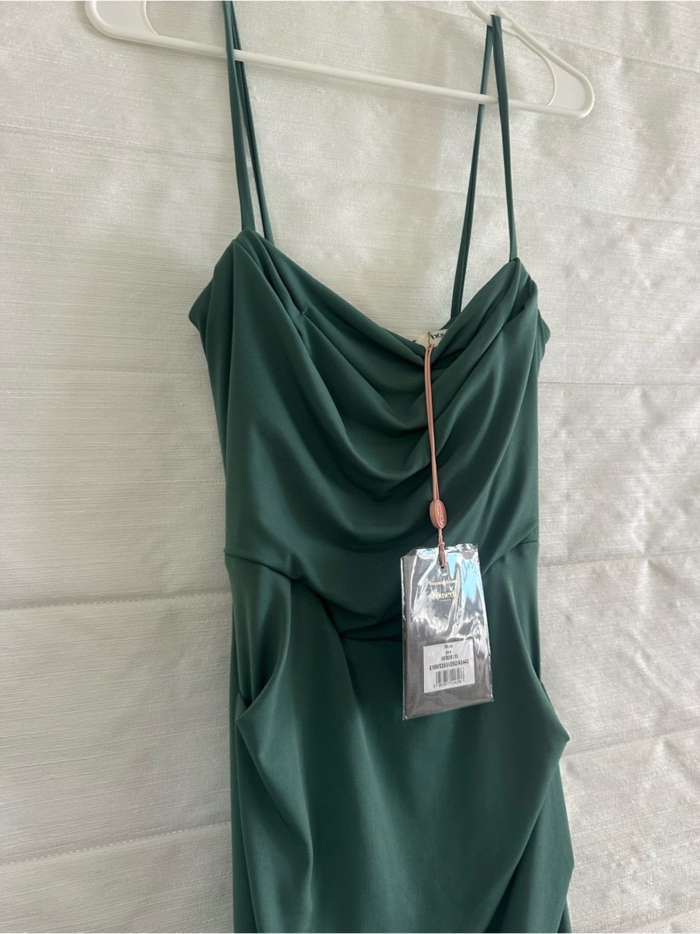 House of CB Pine Green Spaghetti-Strap Maxi Dress - Picture 3 of 7